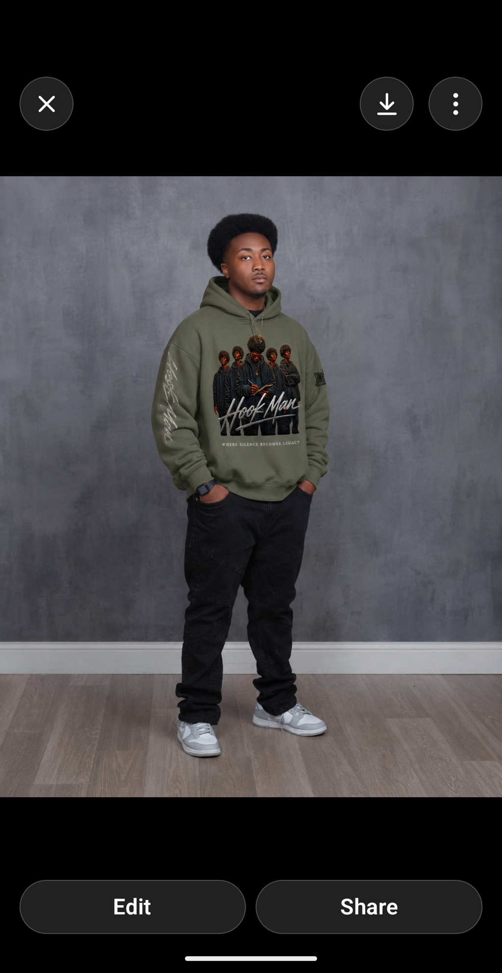 Hook Man Boxy Hoodie