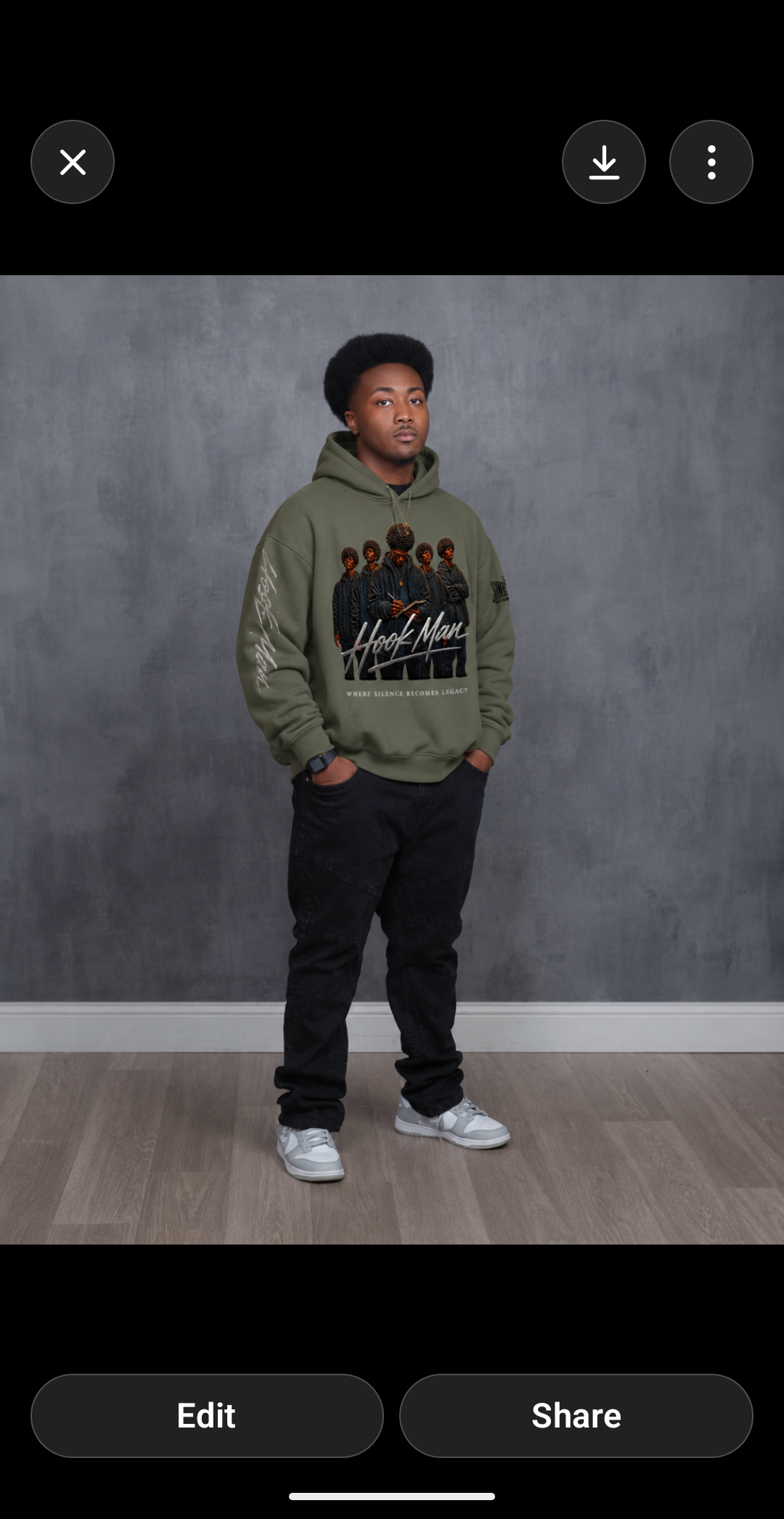 Hook Man Boxy Hoodie