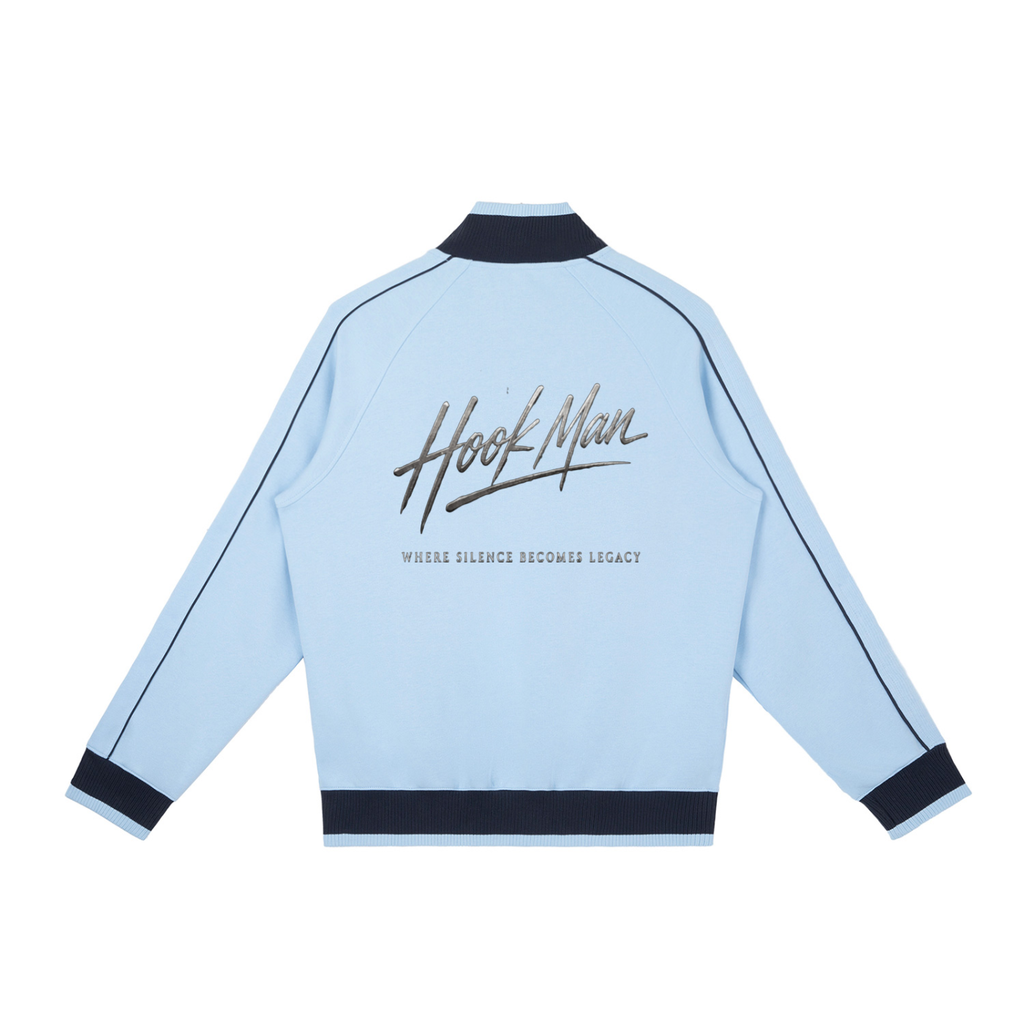 Color Block Raglan Sleeve Zip Track Jacket